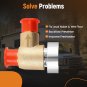 Upgraded Brass Vacuum Breaker Check Valve Replace for RV/Camper/travel trailer
