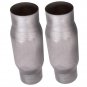 2PCS 3'' 76mm Inlet/Outlet Universal Catalytic Converters 11" Length 410300