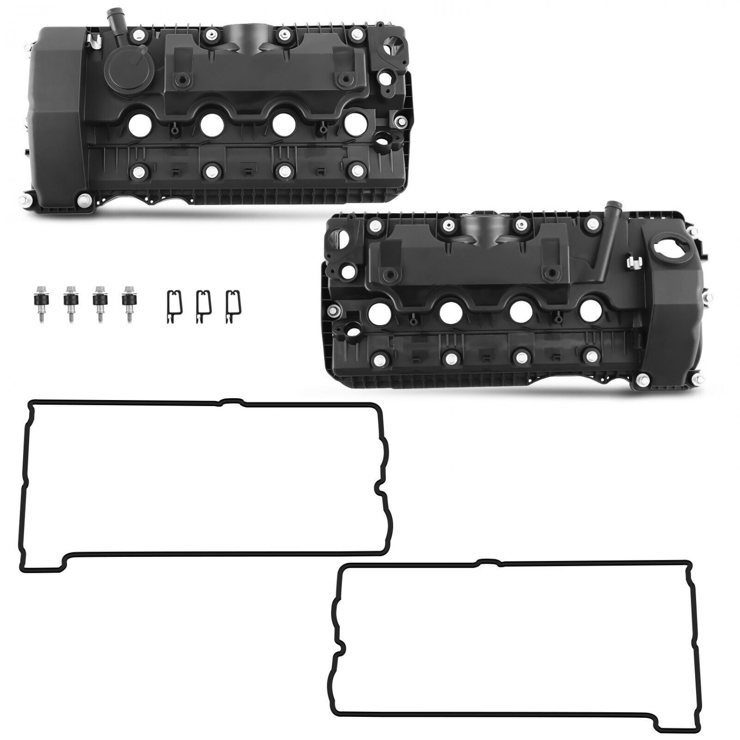 Valve Cover Left & Right w/ Gasket Kit for BMW 545i 550i 650i 745i 750i X5 4.8L