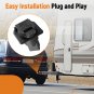 7WAY ROUND TRAILER TOW WIRING PLUGIN CONNECTOR for Cherokee Chrysler 300 Durango