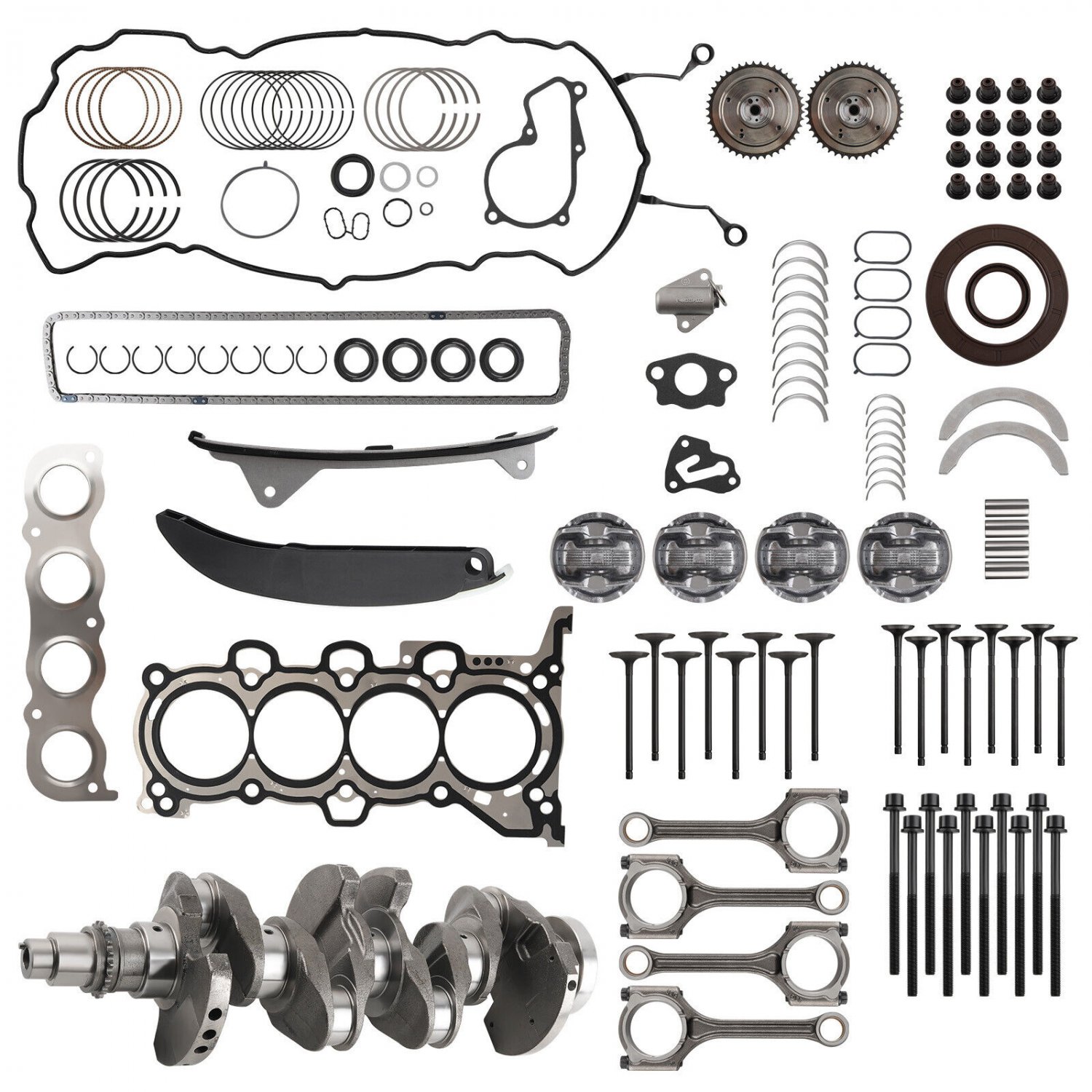 G4NC Engine Rebuild Overhaul Kit For Hyundai Tucson Kia Soul 2012-19 Forte 2.0L
