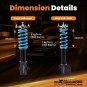 24 Level Damper Adjustable Coilovers Struts Kit For Subaru Impreza WRX STI 05-07