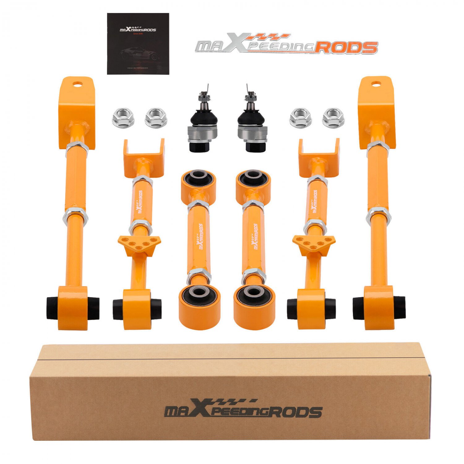 Adjustable Camber Control Arms Toe Kits for 2008-17 Honda Accord 12-15 Crosstour