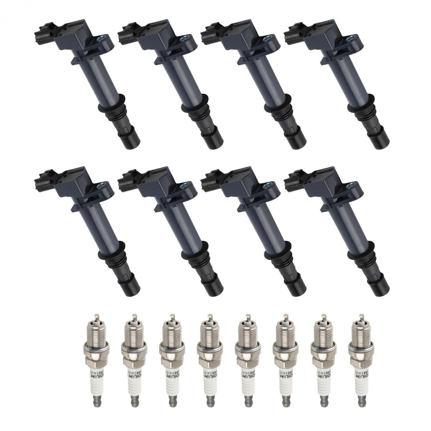 8 pcs Ignition Coil & Spark Plug for Chrysler Mitsubishi Dodge Jeep UF270 4503