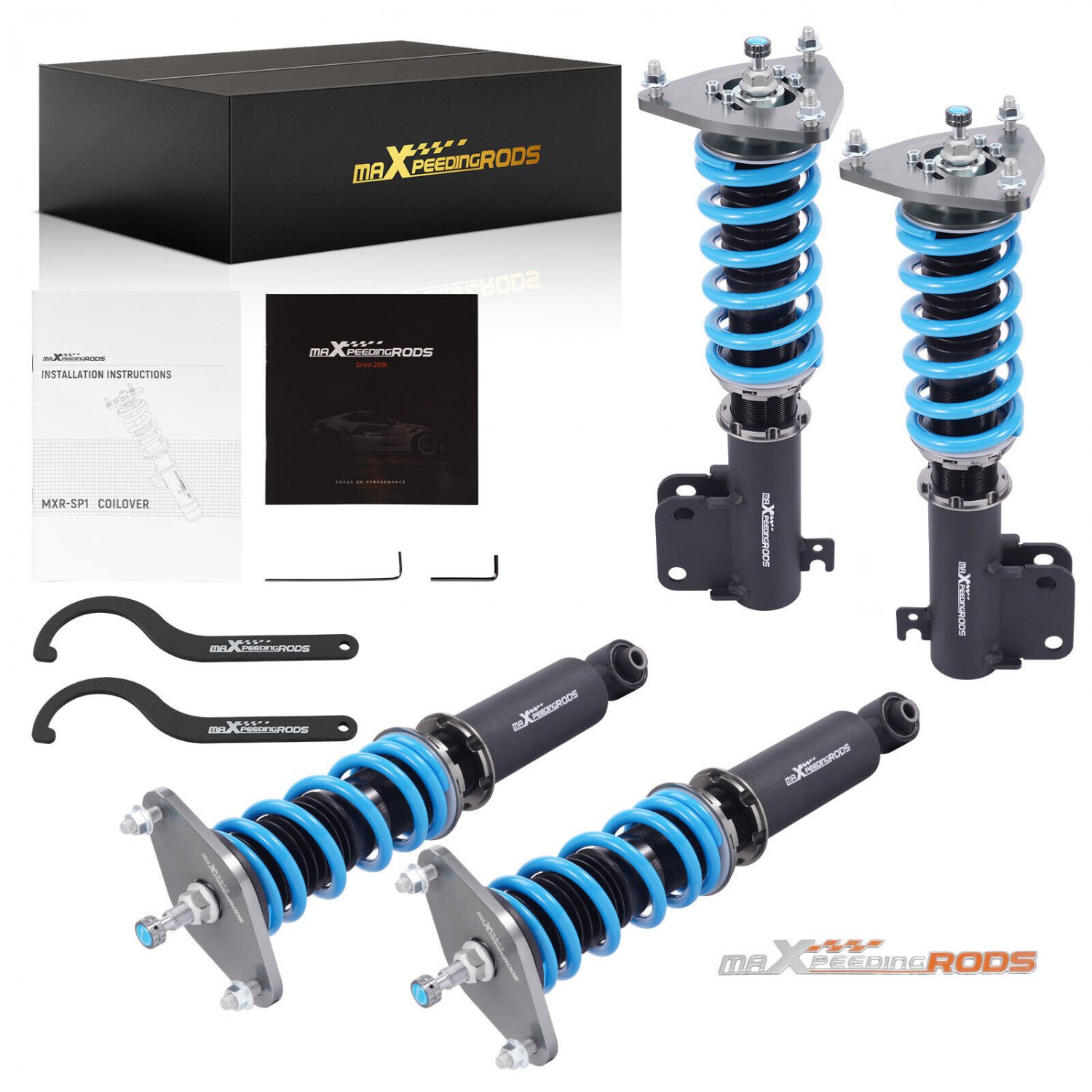 Coilovers Lowering Kit 24 LEVEL ADJUSTABLE Damping For SUBARU FORESTER 14-18