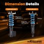 Coilovers Lowering Kit 24 LEVEL ADJUSTABLE Damping For SUBARU FORESTER 14-18