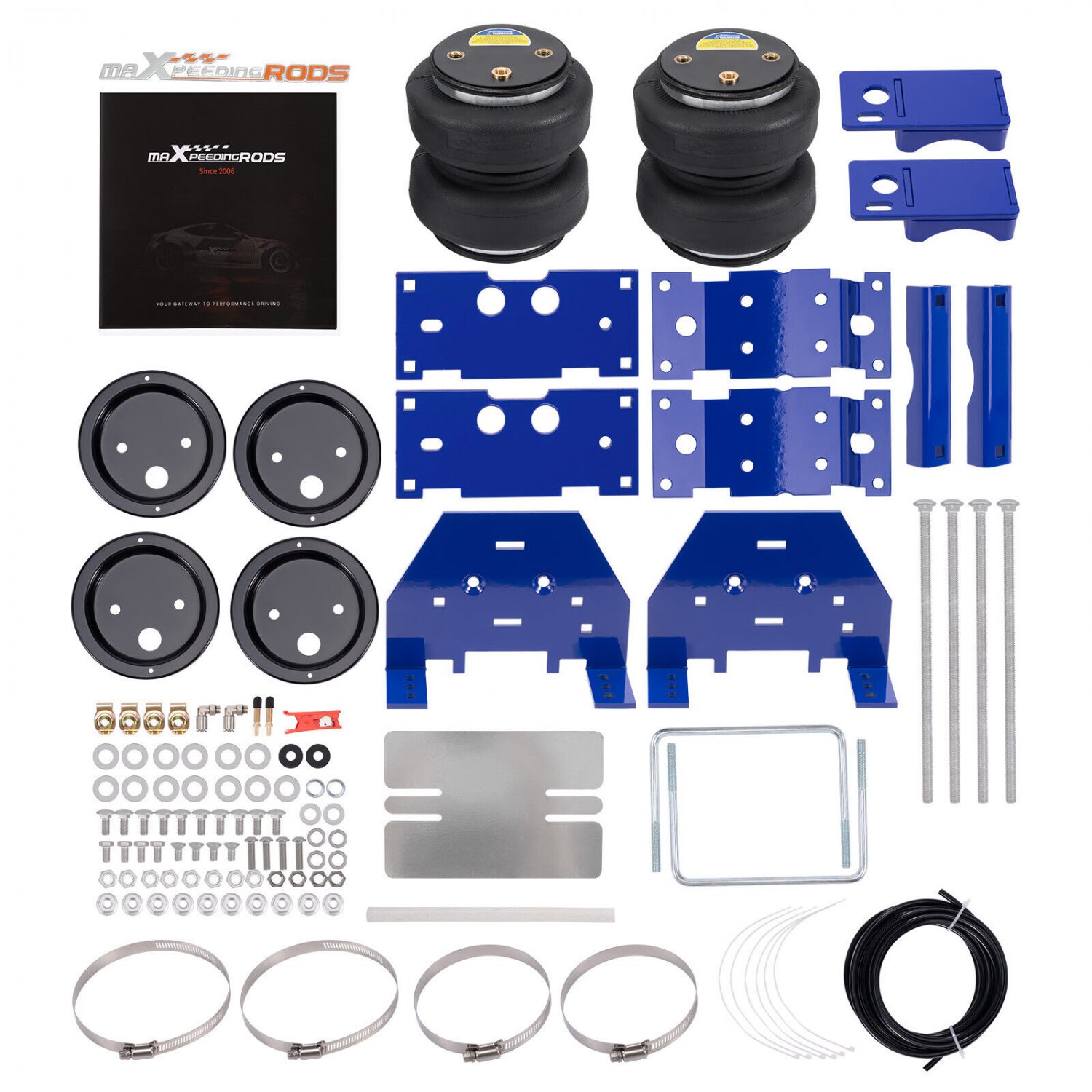 Air Spring Suspension Leveling Kit Rear For Ford F-250 Super Duty 7.3L 2020-2022