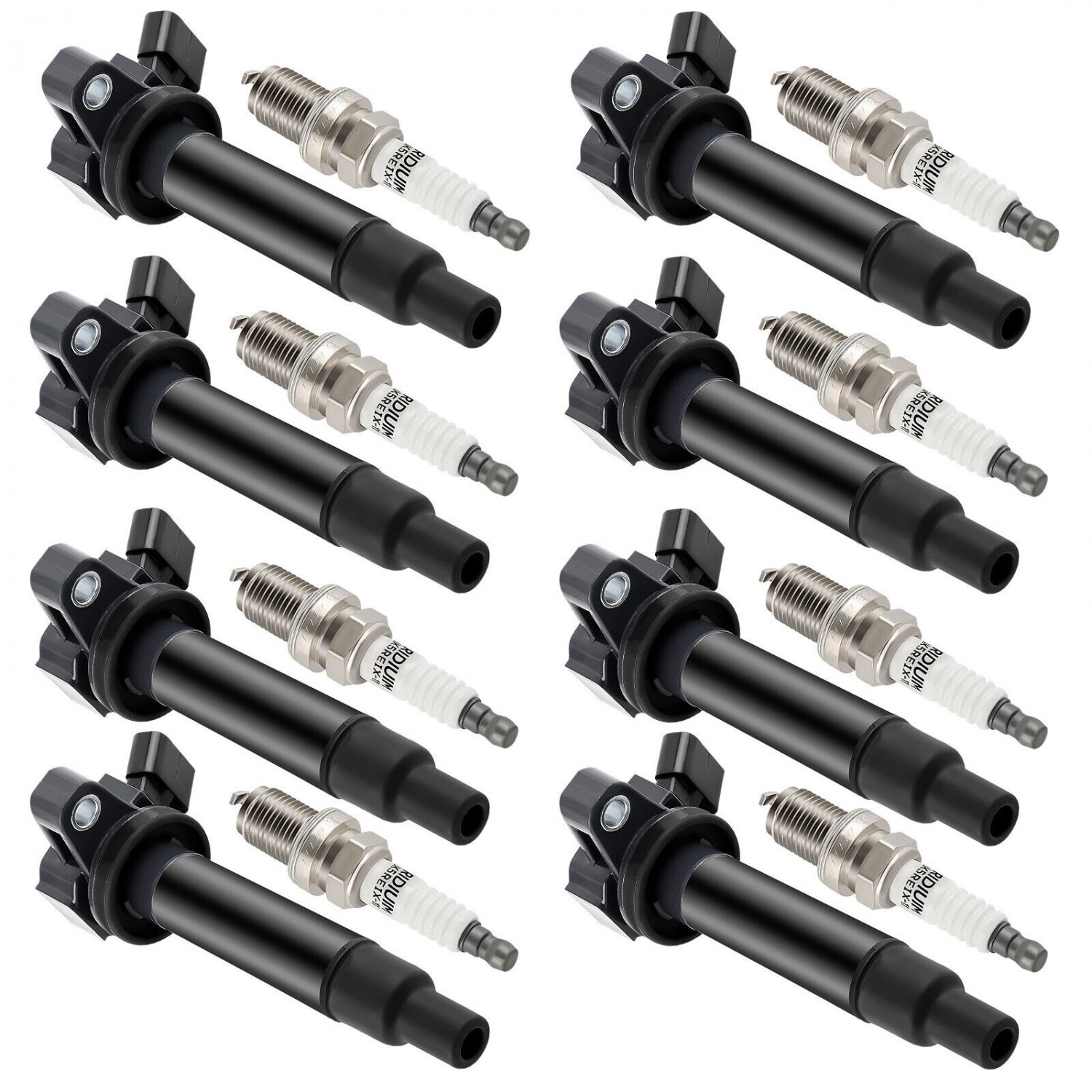 8  Ignition Coils & Iridium Spark Plugs For Toyota 4Runner Land Cruiser Sequoia