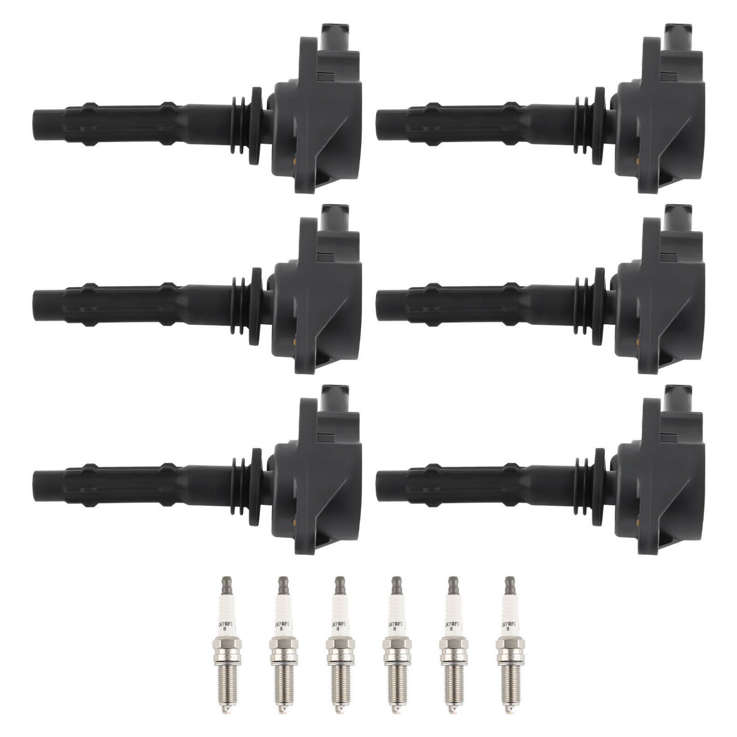 6X Ignition Coil + 6X Spark Plug For Mercedes-Benz CLS550 E550 S550 GL550 UF535