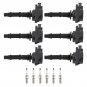 6X Ignition Coil + 6X Spark Plug For Mercedes-Benz CLS550 E550 S550 GL550 UF535