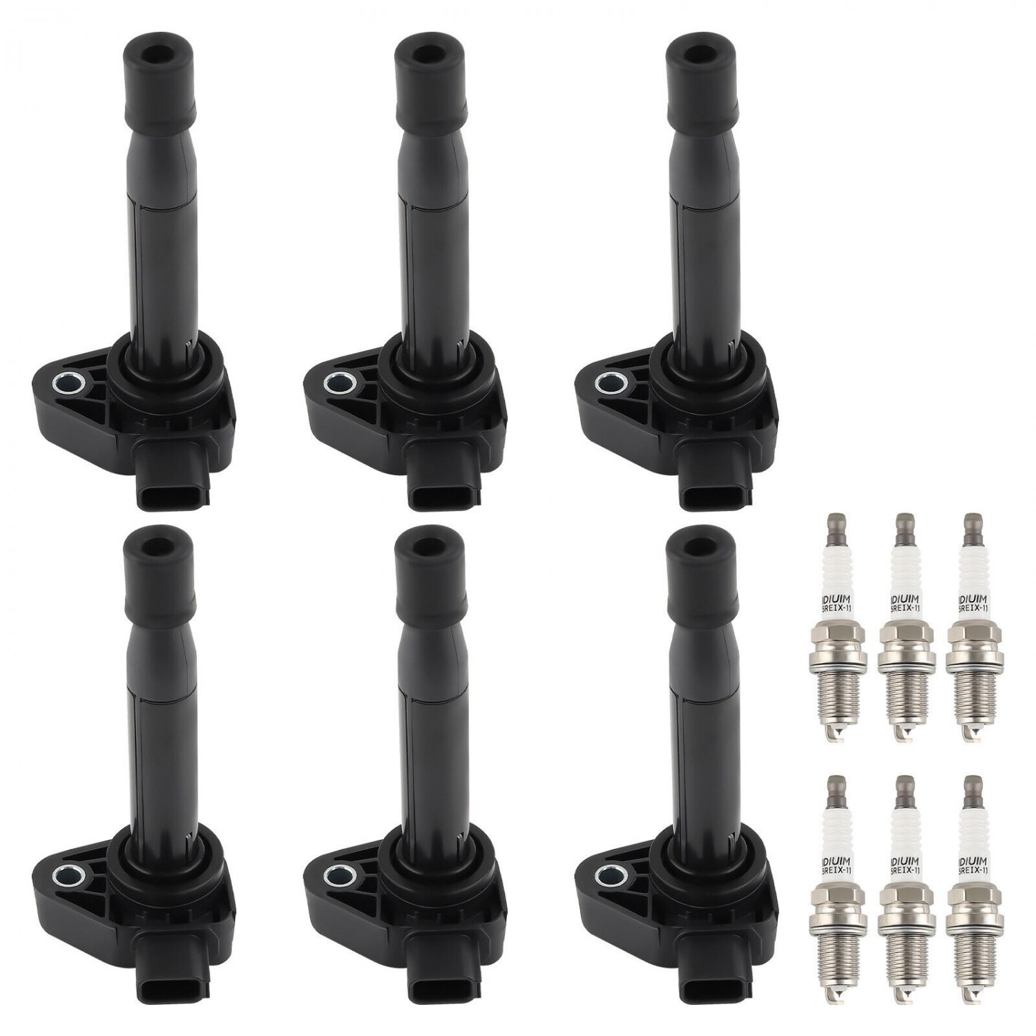 6 Ignition Coil + Spark Plug For Honda Odyssey Accord Acura CL TL V6 UF242 C1221