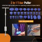 Dent Repair Tool With Slide Rubber Hammer T Bar Dent Puller Blue Puller Tabs