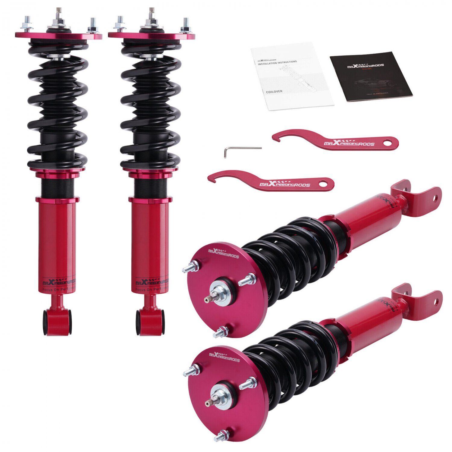 Adjustable Coilovers 24-Way Damper Lowering Kit for Lexus SC300 SC400 1992-00