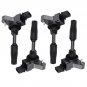 4 Ignition Coils + Spark Plugs For Buick Cadillac Chevrolet GMC L4 2.0L UF680