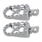 Wide Foot Pegs MX Style CNC Aluminum For Harley Dyna Sportster Touring Road King