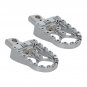 Wide Foot Pegs MX Style CNC Aluminum For Harley Dyna Sportster Touring Road King