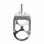 Chrome Wide Fat Foot Pegs MX Footpeg Fit For Harley Dyna Sportster Fatboy