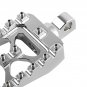 Chrome Wide Fat Foot Pegs MX Footpeg Fit For Harley Dyna Sportster Fatboy