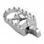 Chrome Wide Fat Foot Pegs MX Footpeg Fit For Harley Dyna Sportster Fatboy