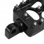 Black CNC Wide Fat MX Style Foot Pegs Footrests Footpegs Foot Rests For Harley