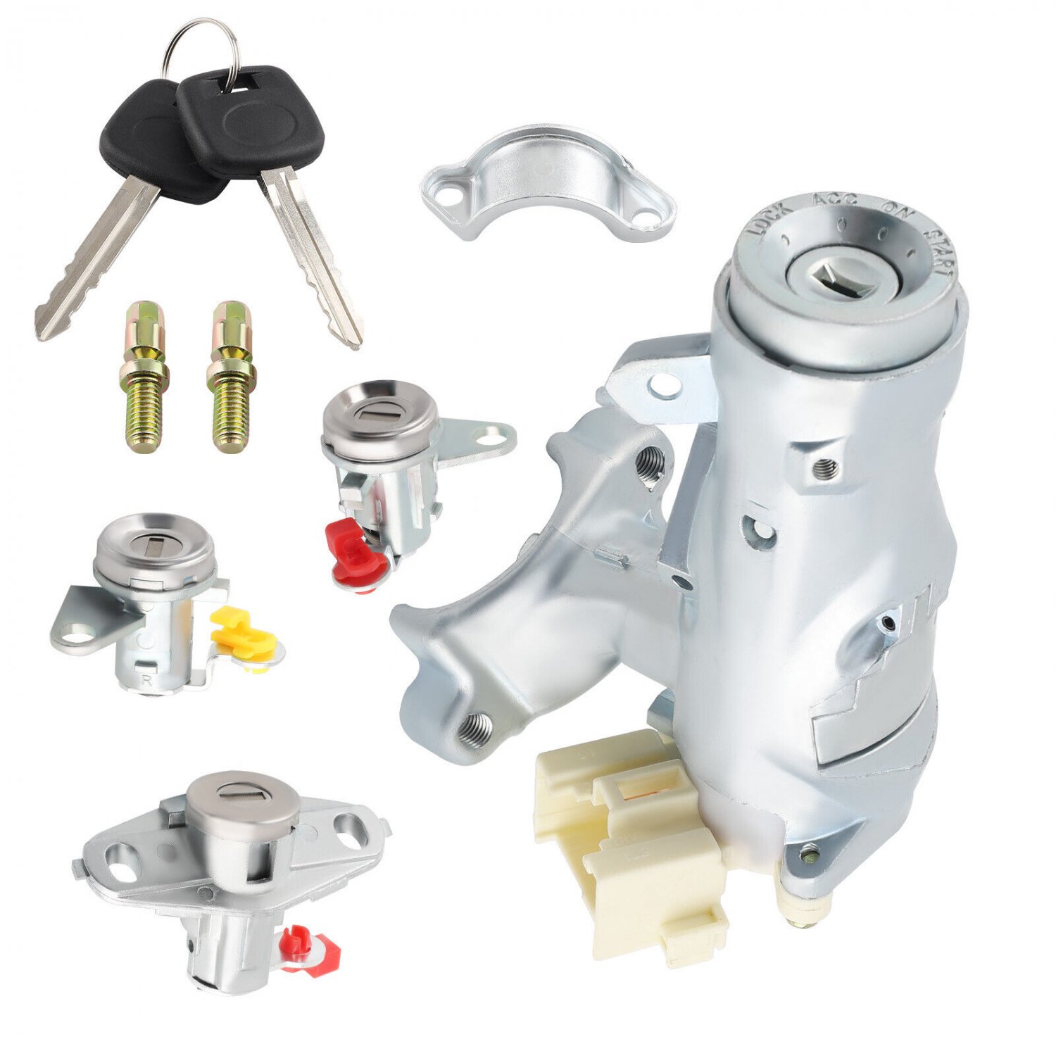 Complete Set Door Lock Ignition Switch For Toyota Corolla AE110 Geo Prizm 93-95