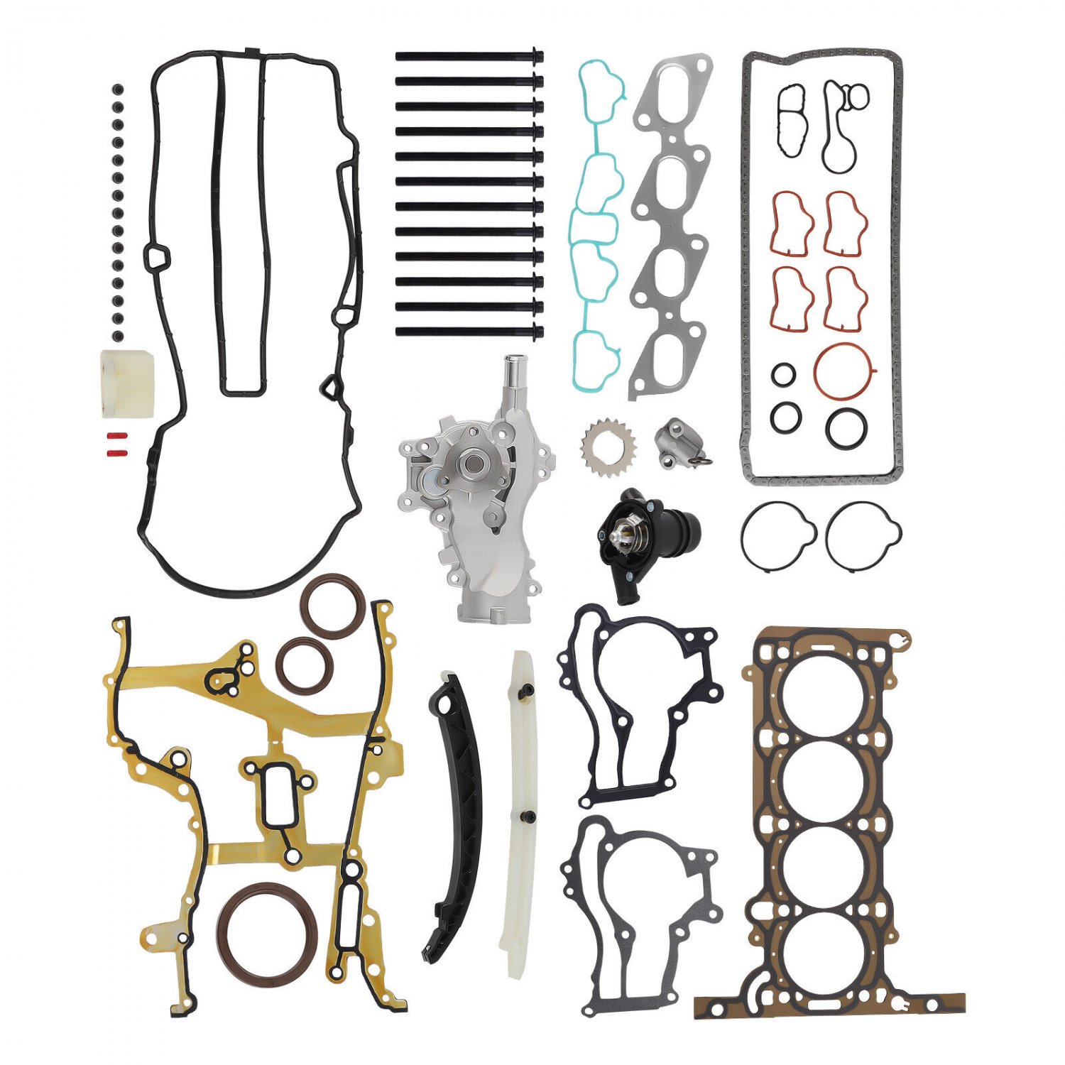 Head Gasket Bolts Timing Chain Kit for 11-15 Chevrolet Sonic Cruze Buick 1.4L L4