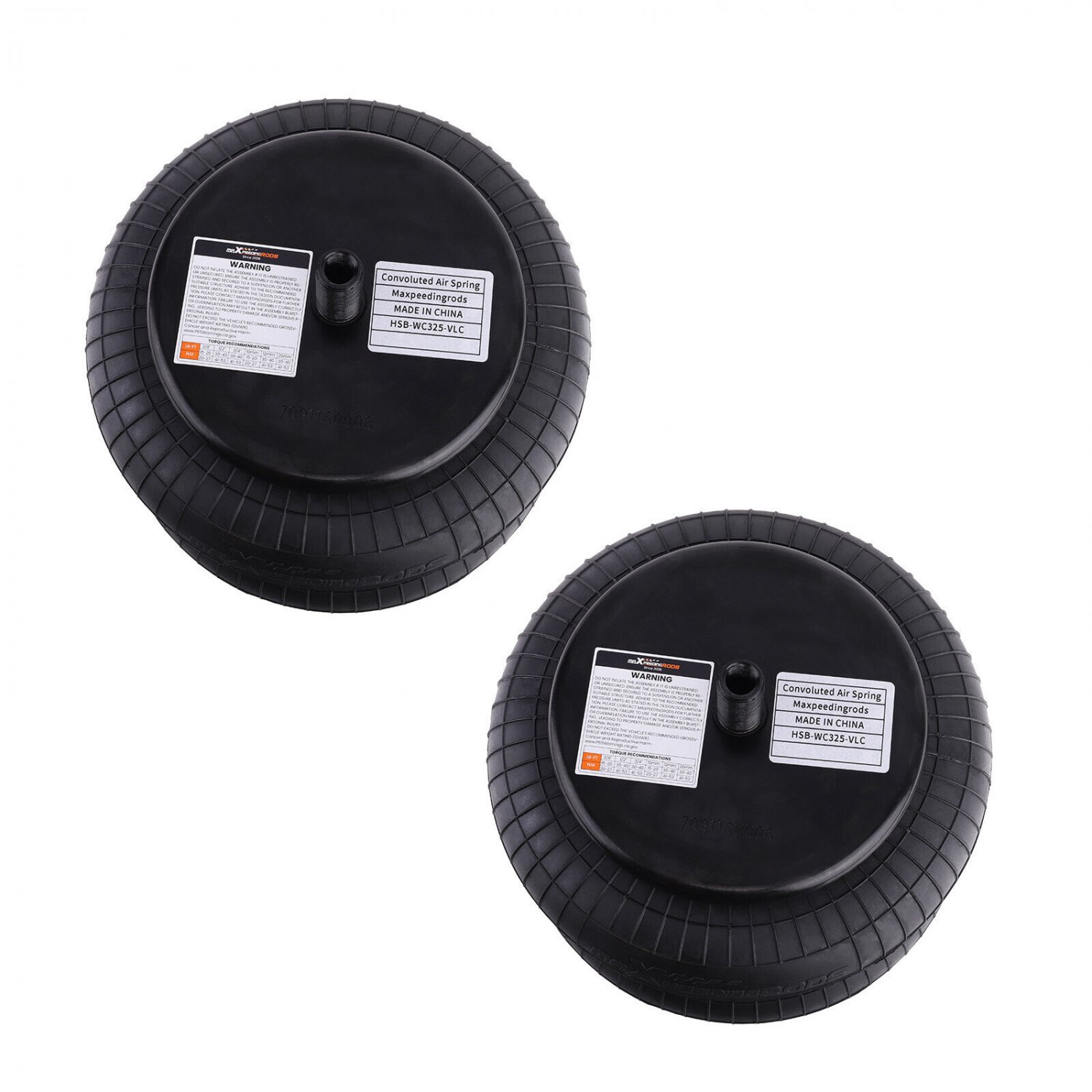 2x Air Spring Suspension Bags for Goodyear 2B9-229 for Firestone W01-358-6897
