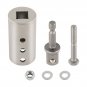 Steel Trailer Jack Electric Drill Adapter with a 1/2 in Socket Adapter Bit