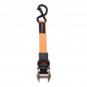4 Pack Ratchet Straps Tie Down Orange 2200 lbs 15ft for Transport ATV Trailer