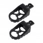 CNC Wide Foot Pegs 360° Roating MX Chopper Bobber Style for harley Dyna