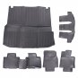 Car Floor Mats Liner for Toyota Highlander 2020-2024 7 Seats Rubber TPE