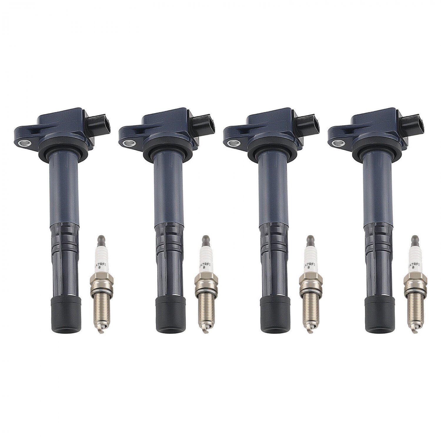 4pcs Ignition Coil & 4pcs Spark Plug For Acura ILX Honda Accord Civic CR-V UF602