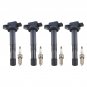 4pcs Ignition Coil & 4pcs Spark Plug For Acura ILX Honda Accord Civic CR-V UF602