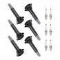 6 Ignition Coils & Iridium Spark Plugs For Chrysler 300 Dodge Charger Volkswagen