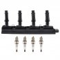 1 Ignition Coil + 4 Spark Plug For Buick Chevrolet Encore Encore Chevrolet UF669