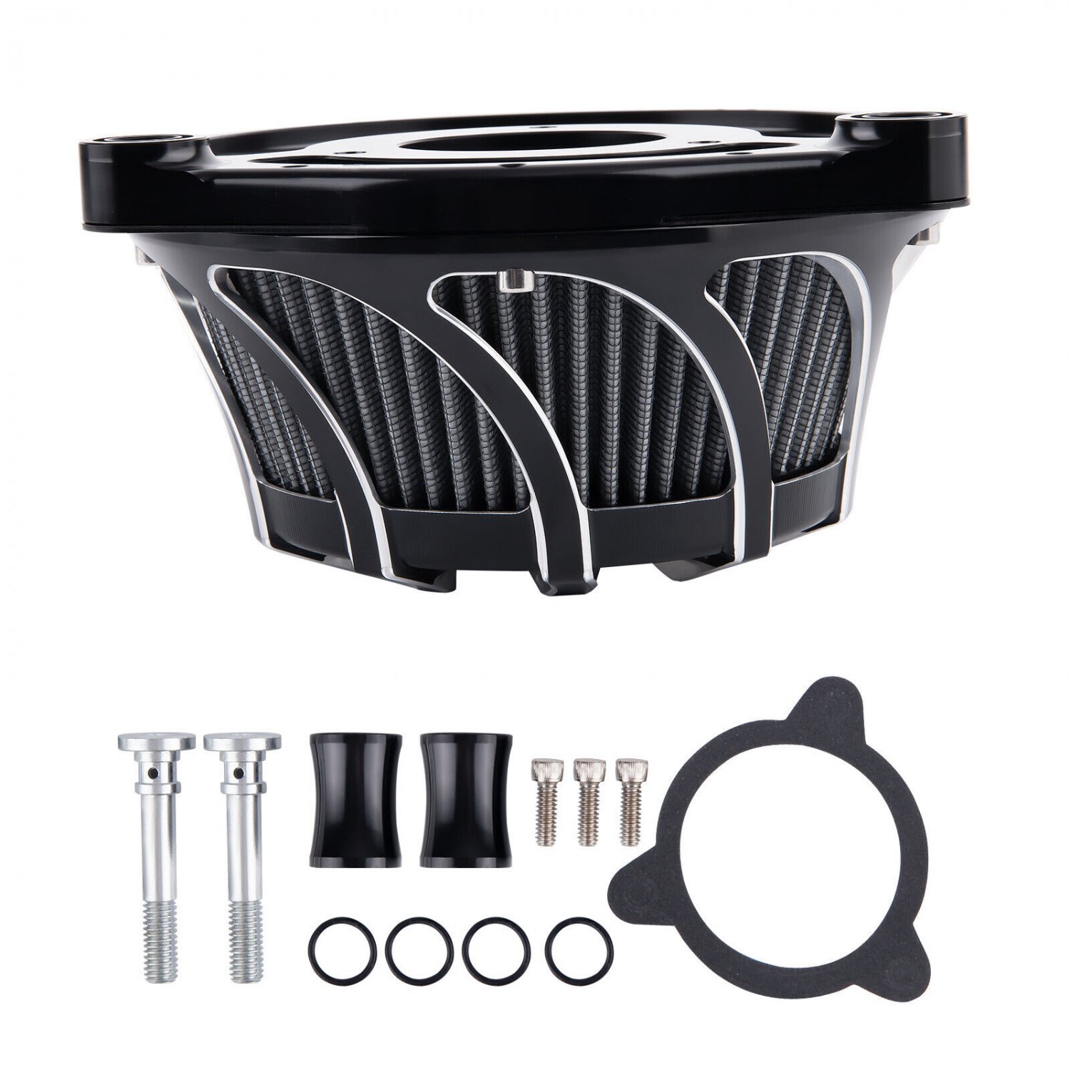 Air Cleaner Intake Filter For Harley Dyna FXDLS Touring 2008-16 Softail C Style