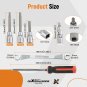 15pc Brake Drum Disc Brake Installing Removing Cleaning Brush Tool Universal