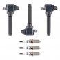 3 Ignition Coil + Spark Plugs For Mitsubishi Mirage L3 1.2L 2014-2015 UF815 5018