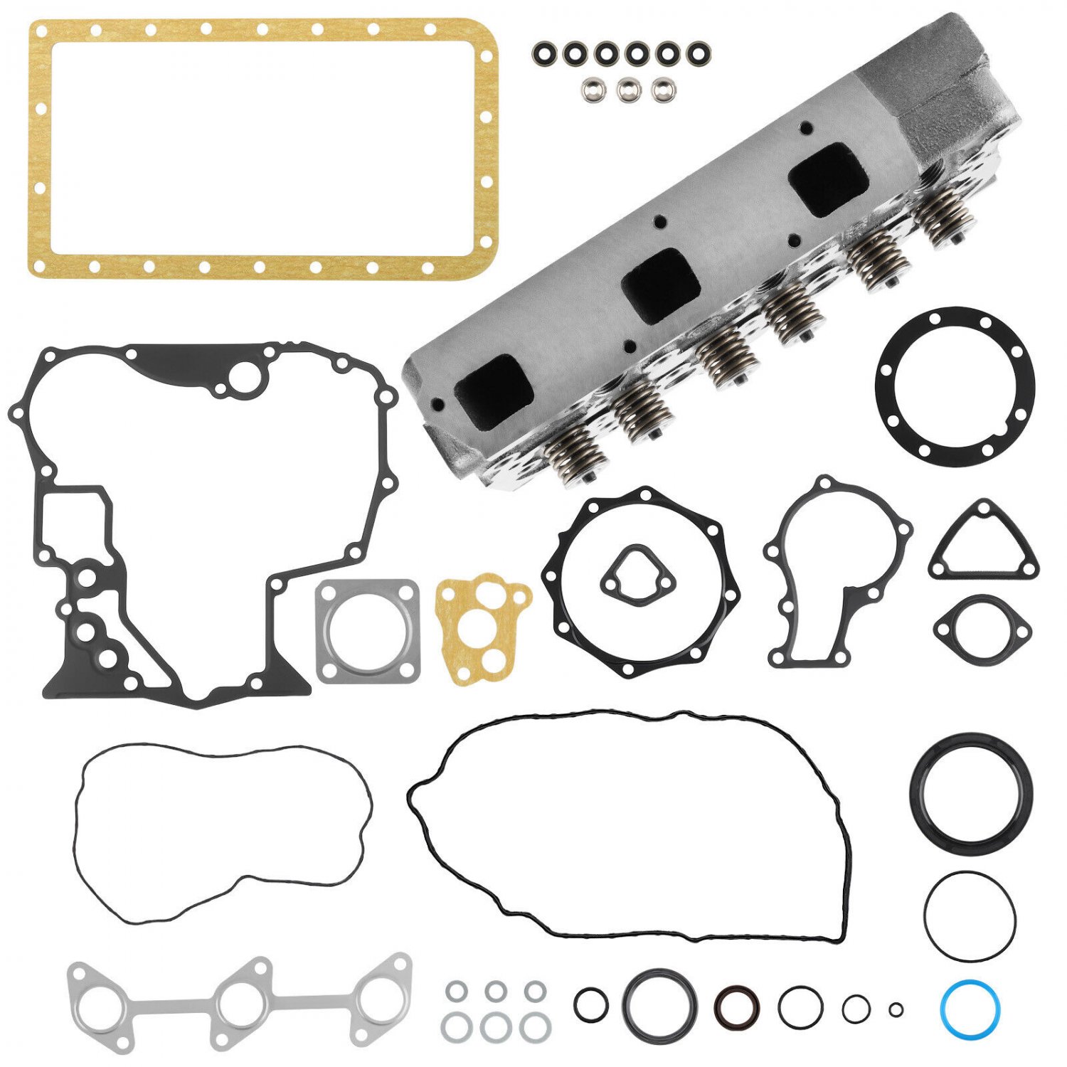Complete Cylinder Head Assembly w/ Gasket Kit for Kubota D902 Engine 1G962-03045