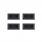 4pcs Black Steel Cargo Shipping Container Shelving Shelf Bracket Powder Coated
