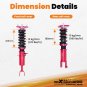 24 Step Damper Adjustable Coilover Suspension Kit for Nissan 350Z Z33 03-08