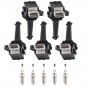 5 Ignition Coil + Spark Plug For Volvo C30 C70 S40 S60 V50 XC70 2.5L L5 ‎UF517