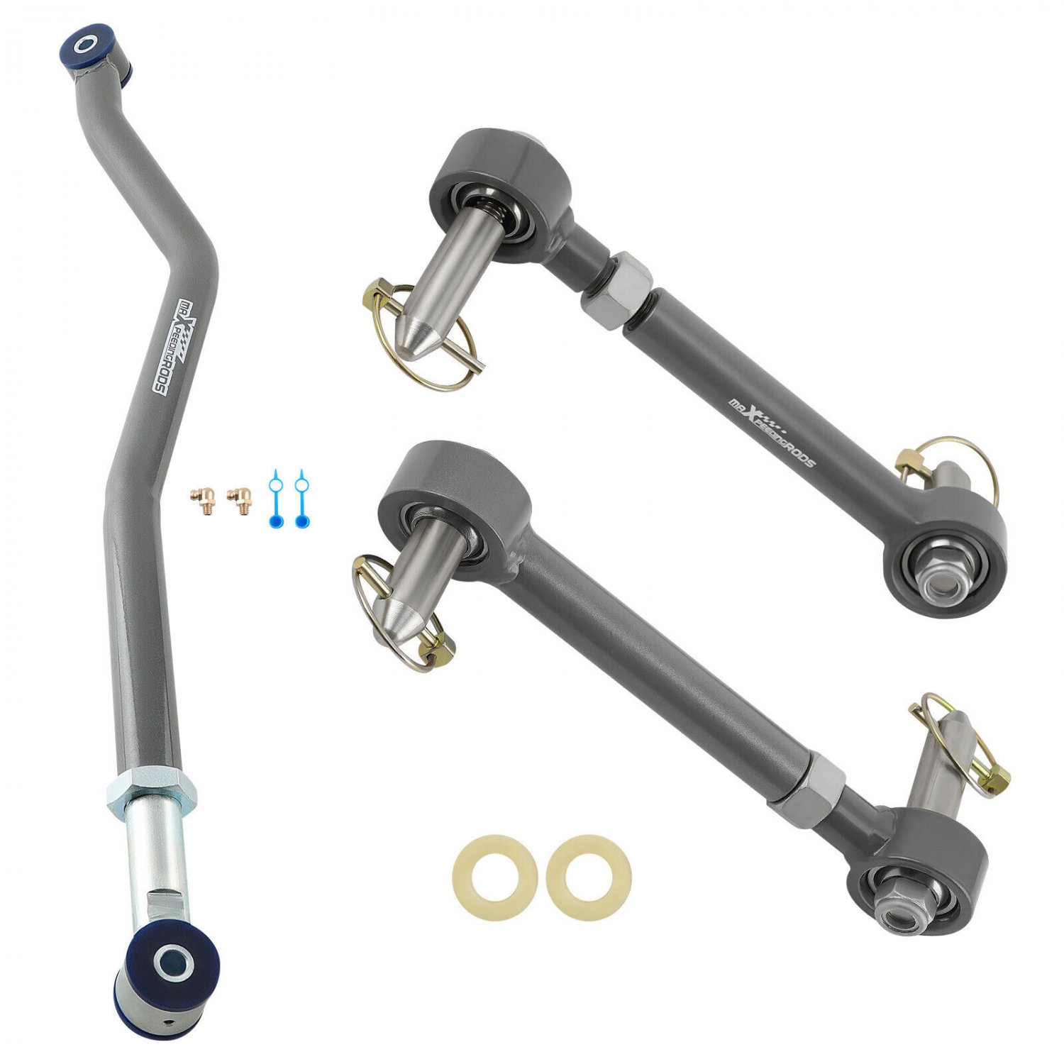 Front Sway Bar Links Disconnect Track Bar For 07-18 Jeep Wrangler JK 2.5-6&acirc;�� Lift