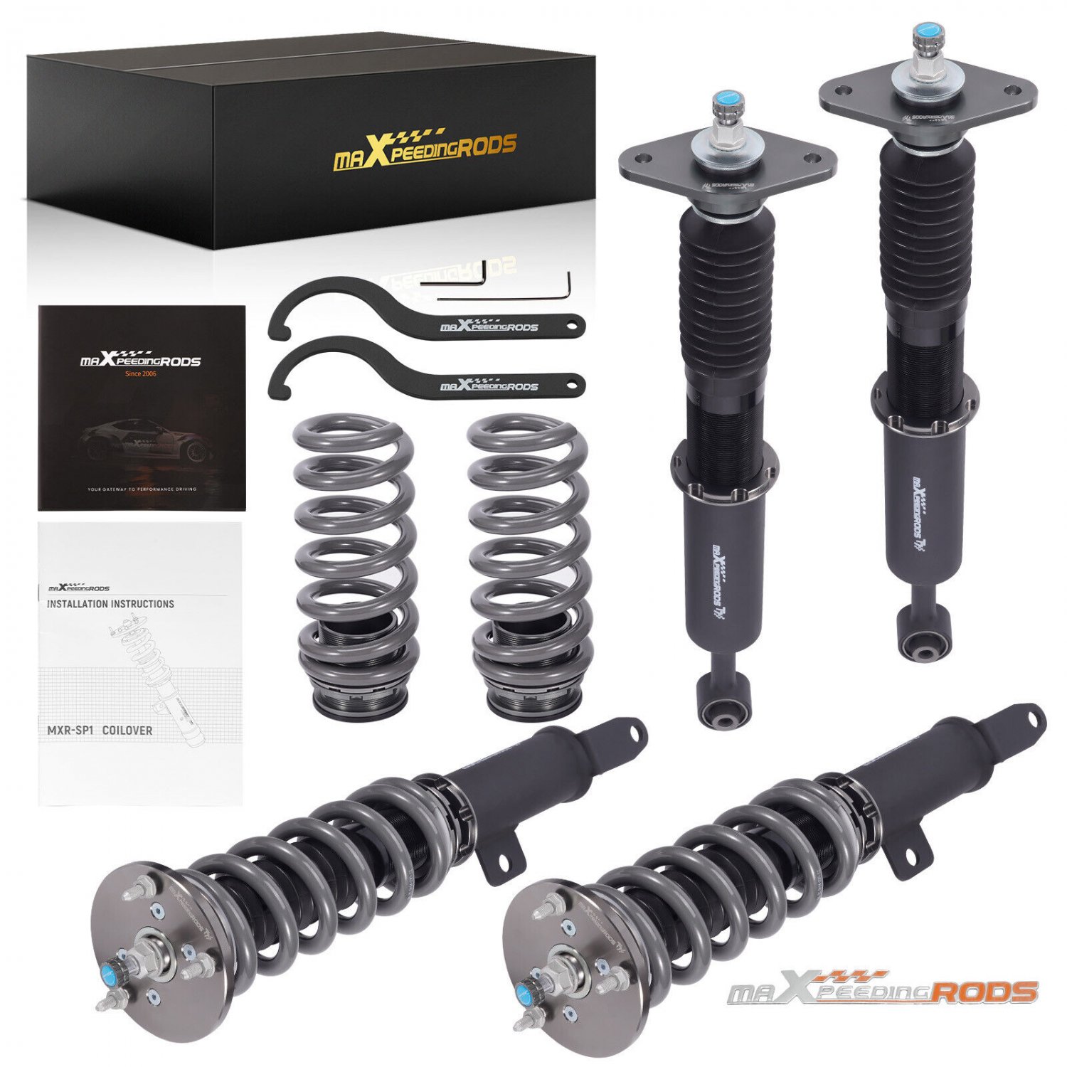 MaXpeedingrods T7 Coilovers Lowering Kit For Dodge Charger Challenger 11-22 RWD