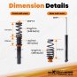 Street Coilovers Lowering Kit FOR VW MK4 GOLF / GTI / JETTA / NEW BEETLE 99-04