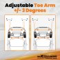 4pcs Adjustable Rear Camber Toe Arms Kit For 2015 2016 2017-2023 Ford Mustang