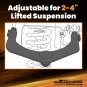 2-4" Leveling Lift Front Upper Control Arms for 2006-2023 Dodge Ram 1500 4WD 4x4
