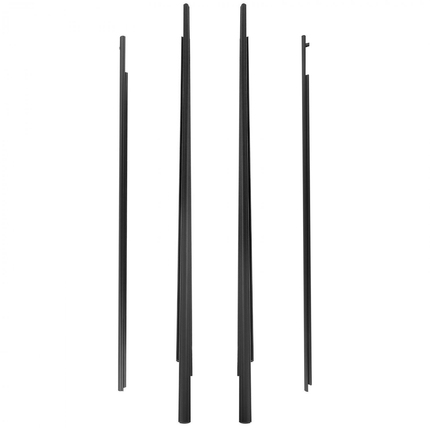 4x Door Window Moulding Trim Weatherstrip for Toyota Sienna 2011-2020 6816008020