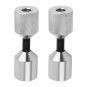 2pcs Flange Two Hole Pin Set Stainless Steel 1-5/8in Diameter 304 1/2''-1-1/2''