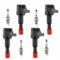4 Ignition Coils + Spark Plugs For Honda 1.5L L4 2007-2008 UF581 94279 5C1635